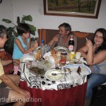 One thing led to another, and soon he insisted we stay for a wonderful lunch of barbecued sardines, local cheese, Spanish rice and a very nice red wine.,---and olives of course. He just wouldn't let us leave.