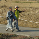 Many villagers were dressing in their traditional clothing.